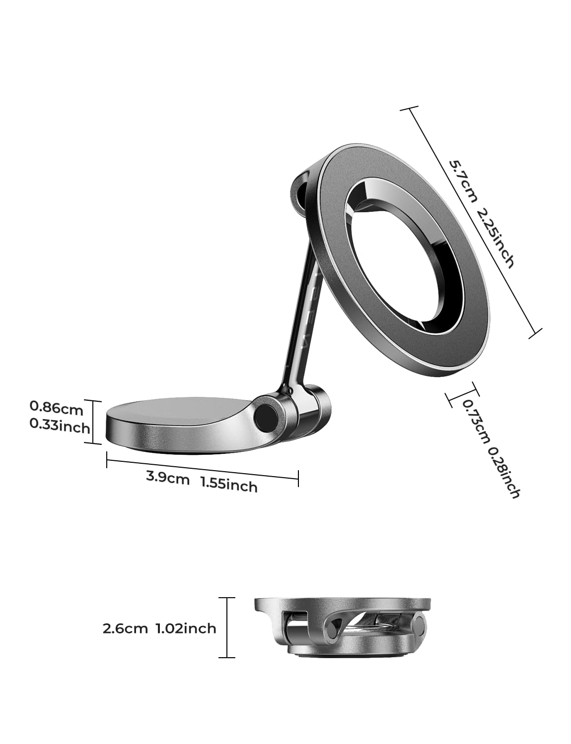 Ultra-magneettinen puhelinpidike autoon iPhone 16, 15, 14, 13 -sarjalle